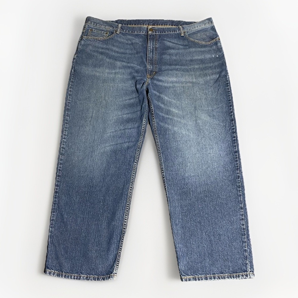 Levi's 550 Jeans Men 48x30 Relaxed Medium Wash Waterless Denim Workwear Baggy
